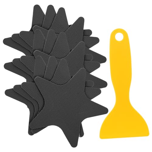 WEKADRIN Teiliges Peva Anti rutsch Sticker für Badezimmer und Badewannen Selbstklebend rutschfest Vielseitig Einsetzbar Fliesen Dusche Balkon und Treppen Schwarz Einfach Anzubringen und von WEKADRIN