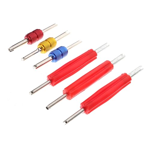 WEKADRIN Teiliges Ventilkern Entfernungsset mit Farbcodierten Griffen Doppelseitiges Reifenventil Werkzeug für Fahrrad Auto und Klimaanlage Schnelles Demontieren und Montieren Robust und WEKADRIN Teiliges Ventilkern Entfernungsset mit Farbcodierten Griffen Doppelseitiges Reifenventil Werkzeug für Fahrrad Auto und Klimaanlage Schnelles Demontieren und Montieren Robust und von WEKADRIN