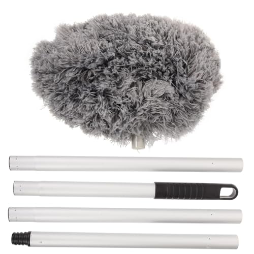 WEKADRIN Teleskop Staubwedel mit Abnehmbarem Aluminiumgriff Lang Mikrofaser Staubpinsel für Deckenventilatoren Wandmöbel Staubentfernung Langlebig und Haarfrei für Haushaltsgeräte von WEKADRIN