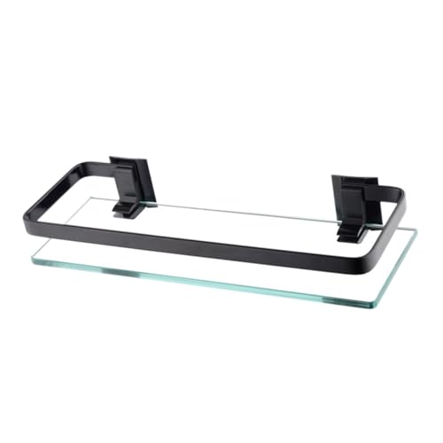 WEKADRIN Temperiertes Glas Wandregal Badezimmer Aufbewahrung Regal Modern Elegant Stabile Montage Bad Zubehör Organizer Schmal Robust WEKADRIN Temperiertes Glas Wandregal Badezimmer Aufbewahrung Regal Modern Elegant Stabile Montage Bad Zubehör Organizer Schmal Robust von WEKADRIN