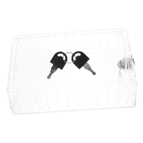 WEKADRIN Thermostat Schutzbox Transparent mit Schlüssel Abschließbare Thermostat Schutzabdeckung für Wandmontage Kompatibel Wall Thermostaten von WEKADRIN
