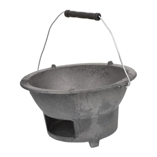 WEKADRIN Tragbarer Holzkohlegrill aus Gusseisen Kompakter Outdoor Bbq Grill Leichtgewichtiger Camping Grill für Garten und Picknick WEKADRIN Tragbarer Holzkohlegrill aus Gusseisen Kompakter Outdoor Bbq Grill Leichtgewichtiger Camping Grill für Garten und Picknick von WEKADRIN