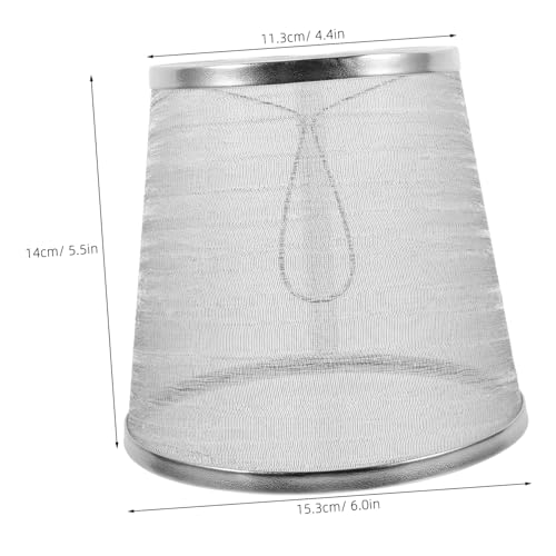 WEKADRIN Transparenter PVC Lampenschirm Silberfarbener Lampenschirm Ersatzschirm für Wand Hängelampen Augenschutz Einfache Montage für Schlafzimmer und Wohnzimmer von WEKADRIN