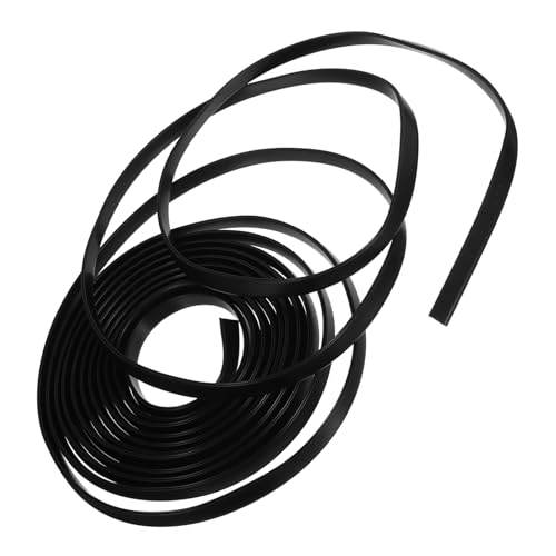 WEKADRIN U Förmiger Kantenschutz PVC Schwarz Flexible Dichtungsleiste für Autotüren Fenster und Glas Einfach Zuschneidbar Selbstklebend Wetterfester Kantenschutz für Vielseitige Abdichtung von WEKADRIN