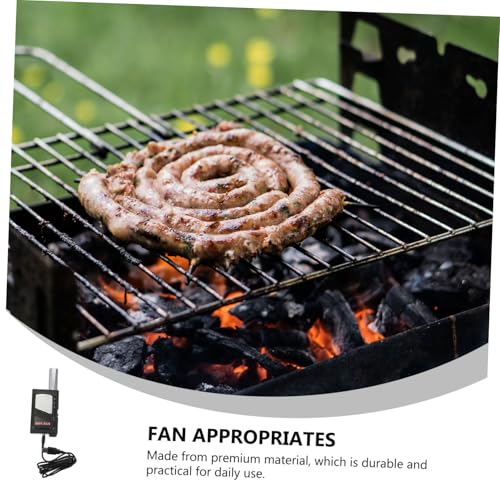 WEKADRIN USB Grillgebläse Tragbar Schneller Feuerstarter Bbq Luftgebläse für Camping Outdoor Holzkohlegrill Zubehör von WEKADRIN