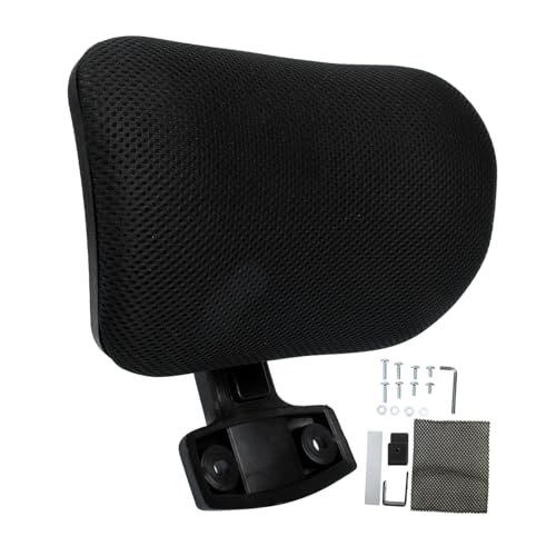 WEKADRIN Verstellbare Bürostuhl Kopfstütze mit Nackenschutz Höhenverstellbares Kopfkissen für Computerstuhl Einfache Montage mit Clips Ergonomisches Sitzmöbel für Büro und Homeoffice von WEKADRIN