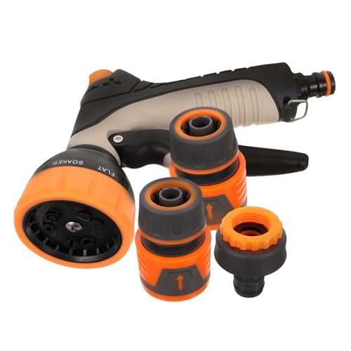 WEKADRIN Verstellbare Gartenschlauch Sprühdüse Leichtes Kunststoff Garten Bewässerungsdüse Multifunktional für Reinigung Autowäsche Flexibel Praktisches Teiliges WEKADRIN Verstellbare Gartenschlauch Sprühdüse Leichtes Kunststoff Garten Bewässerungsdüse Multifunktional für Reinigung Autowäsche Flexibel Praktisches Teiliges von WEKADRIN