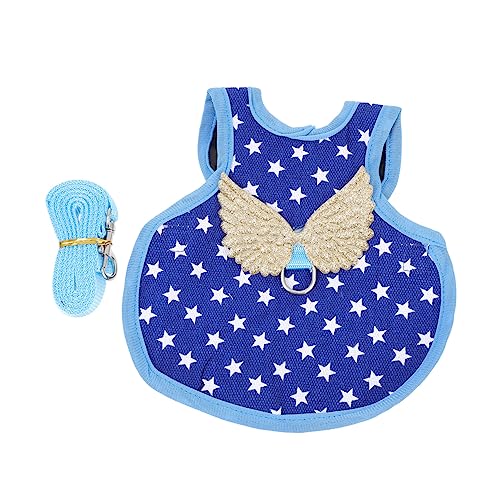 WEKADRIN Verstellbares Hühnergeschirr mit Leine Polyester Atmungsaktiv Langlebig Geeignet für Hühner und Enten Sicherer Spaziergang und Outdoor Training Komfortabel und Praktisch von WEKADRIN