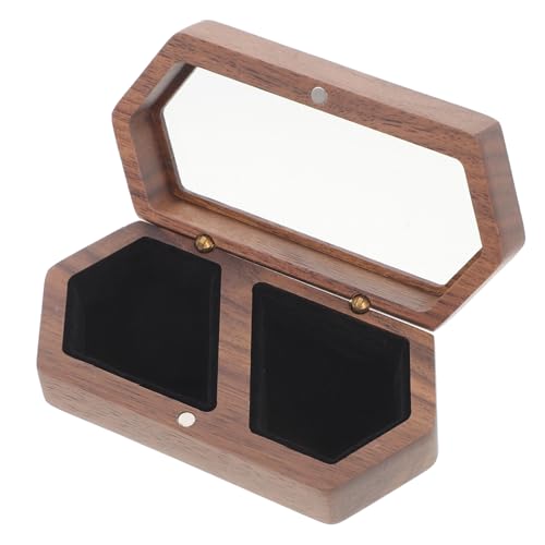 WEKADRIN Vintage Holz Ringbox mit Magnetischem Verschluss Kompakte Schmuck Geschenkbox für Verlobungsringe und Ohrringe Robuste Tragbare Doppelfach Aufbewahrung für Reisen und Alltag WEKADRIN Vintage Holz Ringbox mit Magnetischem Verschluss Kompakte Schmuck Geschenkbox für Verlobungsringe und Ohrringe Robuste Tragbare Doppelfach Aufbewahrung für Reisen und Alltag von WEKADRIN