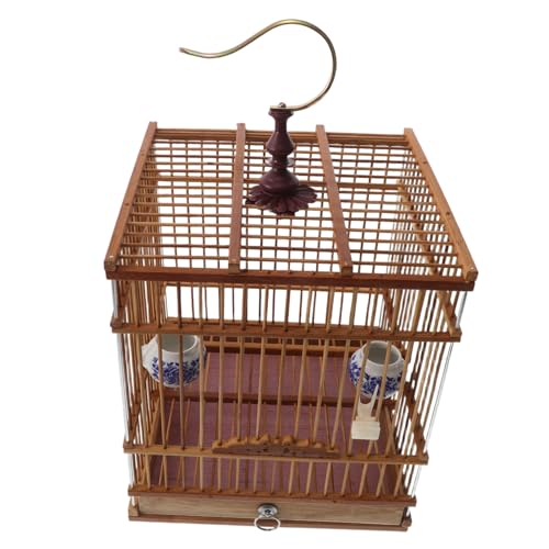 WEKADRIN Vintage Vogelkäfig Carbonisiert Rechteckig mit Abnehmbarem Bodenblech und Türverschluss Stabiler Käfig für Wellensittiche Kleine Vögel Dekorativer Nistkasten für Innen Balkon WEKADRIN Vintage Vogelkäfig Carbonisiert Rechteckig mit Abnehmbarem Bodenblech und Türverschluss Stabiler Käfig für Wellensittiche Kleine Vögel Dekorativer Nistkasten für Innen Balkon von WEKADRIN