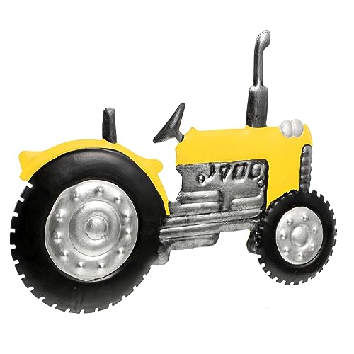 WEKADRIN Wanddekoration Robust Langlebig für Büro Garten Vielseitig Einsetzbar Rustikaler Landmaschinen Schmuck Gelb von WEKADRIN