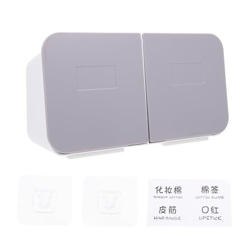 WEKADRIN Wandhalterung Kosmetik Wattepads Box Multifunktionale Aufbewahrung mit Staubdichtem Klappdeckel Robuste Wandmontage Platzsparend für Badezimmer Graues Design Langlebig und Einfach WEKADRIN Wandhalterung Kosmetik Wattepads Box Multifunktionale Aufbewahrung mit Staubdichtem Klappdeckel Robuste Wandmontage Platzsparend für Badezimmer Graues Design Langlebig und Einfach von WEKADRIN
