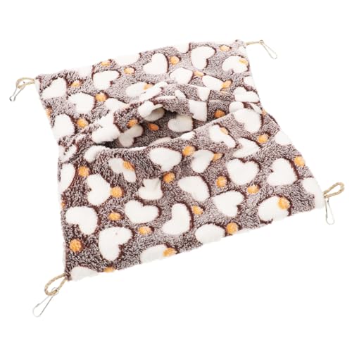 WEKADRIN Warme Hamsterhängematte aus Hochwertigem Geruchlosem Material Komfortables Kuschelbett für Meerschweinchen und Kleine Nager Sicherer Schlafsack mit Einfacher Käfigbefestigung für von WEKADRIN