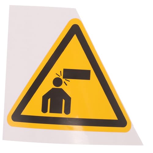 WEKADRIN Warnhinweis Aufkleber Achtung Kopf Selbstklebend Dreieckiges Low Ceiling Safety Sign Für Werkstatt Lager Bereich von WEKADRIN