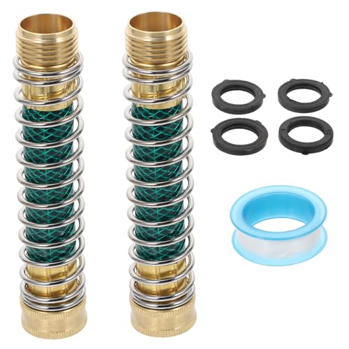 WEKADRIN Wasseranschluss mit Flexiblen Gartenschlauch Adaptern Langlebigem Kupferverbinder Dichtem Schnellkupplungssystem sowie Dichtungsband und Dichtungen für Gartenbewässerung WEKADRIN Wasseranschluss mit Flexiblen Gartenschlauch Adaptern Langlebigem Kupferverbinder Dichtem Schnellkupplungssystem sowie Dichtungsband und Dichtungen für Gartenbewässerung von WEKADRIN