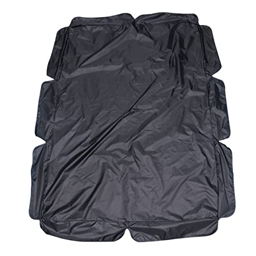 WEKADRIN Wasserdichte Gartenschaukel Abdeckung Schwarz mit Elastischem Staubschutz für Outdoor Gartenstuhl Sonnenschutz für Doppel Sitz von WEKADRIN