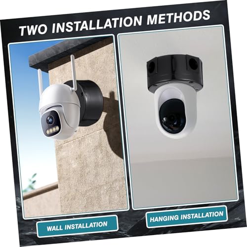 WEKADRIN Wasserdichte Kamera Anschlussdose Outdoor Kabelbox mit Großem Stauraum und Mehrfachöffnungen zur Kabelverbindung Wetterfeste Kunststoff Schutzbox für Überwachungskameras Schwarze von WEKADRIN