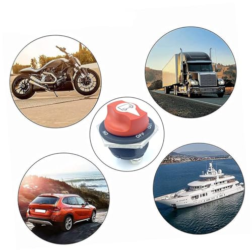 WEKADRIN Wasserdichter Batterieschalter Hauptschalter für Auto Boot Rv und Atv mit Schwerem Kabel Sicherer Batterie Trennschalter zur Stromunterbrechung bei Fahrzeugen und Campingwagen WEKADRIN Wasserdichter Batterieschalter Hauptschalter für Auto Boot Rv und Atv mit Schwerem Kabel Sicherer Batterie Trennschalter zur Stromunterbrechung bei Fahrzeugen und Campingwagen von WEKADRIN