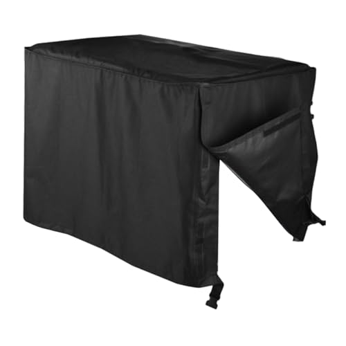 WEKADRIN Wasserdichter Generator Schutzcover aus Oxford-Gewebe mit UV-Schutz und atmungsaktiver Luftzirkulation hitzeresistent leicht für Camping Baustellen und Notfälle Schwarz von WEKADRIN
