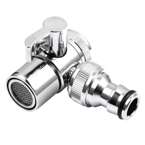 WEKADRIN Wasserhahn Adapter Verteiler Drehbarem Griff Rostfrei Praktisch für Waschmaschine Spülmaschine und Spüle Praktischer Wasserhahn Splitter für Flexiblen Wasserfluss WEKADRIN Wasserhahn Adapter Verteiler Drehbarem Griff Rostfrei Praktisch für Waschmaschine Spülmaschine und Spüle Praktischer Wasserhahn Splitter für Flexiblen Wasserfluss von WEKADRIN