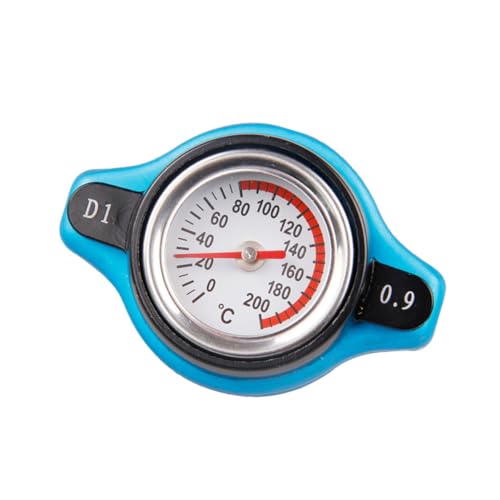 WEKADRIN Wasserkühlertankdeckel mit Temperaturanzeige Kühlerdeckel und Thermometer für Auto Kühlmittel Temperaturprüfung Langlebig und Passend von WEKADRIN