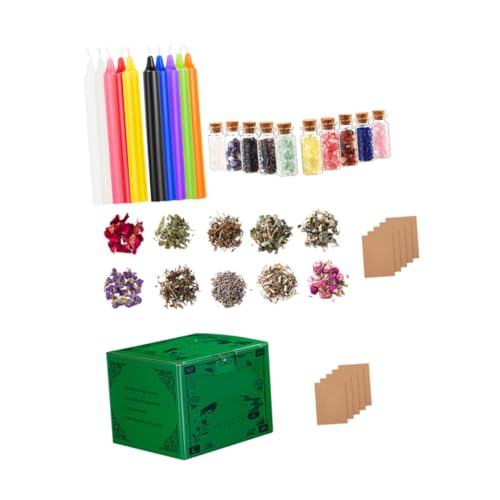 WEKADRIN Witchcraft Duftkerzen für Anfänger Aromatherapie Kerzenherstellung Kit mit Langlebigem Wachs Mystisches Design Starter Witchcraft Accessory für Spirituelle Rituale WEKADRIN Witchcraft Duftkerzen für Anfänger Aromatherapie Kerzenherstellung Kit mit Langlebigem Wachs Mystisches Design Starter Witchcraft Accessory für Spirituelle Rituale von WEKADRIN