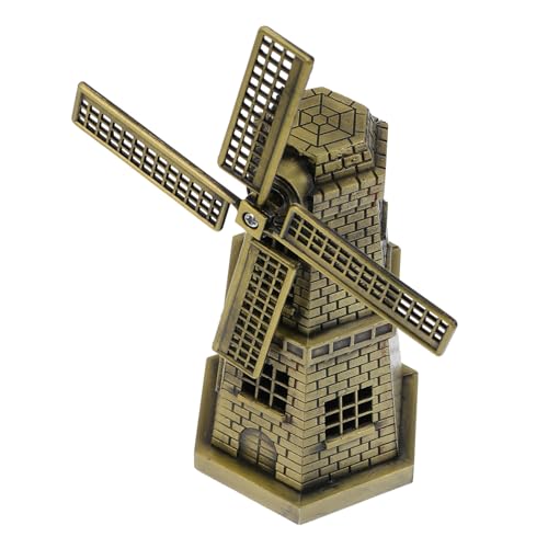 WEKADRIN Zinklegierung Windmühlen Modell Dekoration Drehbar Windmühlenfigur für Bücherregal und Schreibtisch Realistische Windmühlenform Desktop Ornament Langlebig für Innenraumgestaltung WEKADRIN Zinklegierung Windmühlen Modell Dekoration Drehbar Windmühlenfigur für Bücherregal und Schreibtisch Realistische Windmühlenform Desktop Ornament Langlebig für Innenraumgestaltung von WEKADRIN