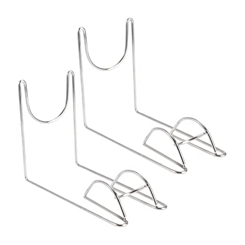 WEKAMOS 1 Paar Stiefelhalter Schuhregal Stand Schuhe Eingang Zeigen Shoe Display schuhwanne Schuhvitrine Schuhpräsentation Boot-Display-Ständer Schuhspeicherregal Rostfreier Stahl Silver von WEKAMOS
