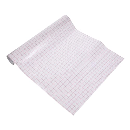 WEKAMOS 1 Rolle Transferfolie mit Gitterdesign Selbstklebende Vinyl Transferfolie für Einfache Übertragung von Aufklebern Fenster Wände Keramiken und Mehr Rot von WEKAMOS