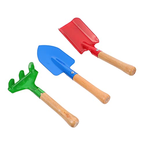 WEKAMOS 1 Satz Gartenwerkzeug für Teiliges Mini Schaufel und Rechen für Garten und Strand Sicheres und Leichtes Material für Kleine Hände zum Pflanzen Freien von WEKAMOS