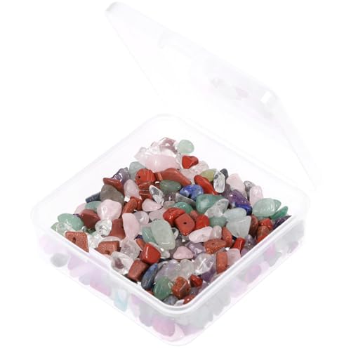 WEKAMOS 1 Schachtel Unregelmäßige Natürliche Steinperlen DIY Schmuckzubehör für Armbänder Halsketten Basteln Kreative Perlenbox mit Bohrung Hautfreundlich Langlebig WEKAMOS 1 Schachtel Unregelmäßige Natürliche Steinperlen DIY Schmuckzubehör für Armbänder Halsketten Basteln Kreative Perlenbox mit Bohrung Hautfreundlich Langlebig von WEKAMOS