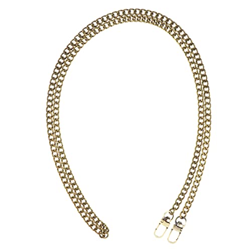 WEKAMOS 1 Stück Metallkette für Handtaschen Verstellbarer Umhängegurt mit Zwei Schnallen als Ersatz oder Dekoration für DIY Taschen und Schultertaschen WEKAMOS 1 Stück Metallkette für Handtaschen Verstellbarer Umhängegurt mit Zwei Schnallen als Ersatz oder Dekoration für DIY Taschen und Schultertaschen von WEKAMOS