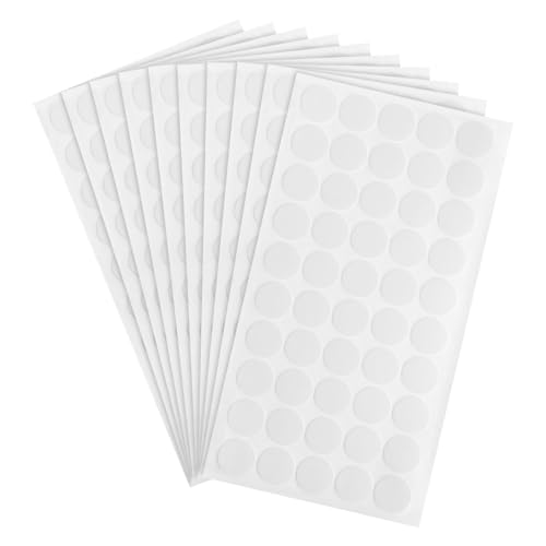 WEKAMOS 10 Blatt Doppelseitige Klebepunkte Nano Klebepad aus Polyethylen mit Fasergaze Stark für Wandaufhängung Poster Basteln Büro Dekoration Entfernbare Haftkleber von WEKAMOS