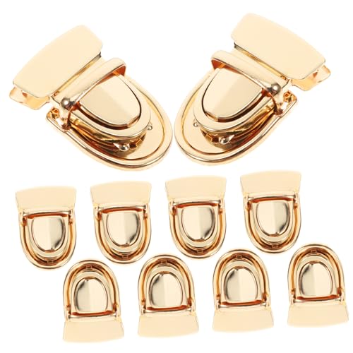 WEKAMOS 10 Sätze Metall Druckverschluss Geldbörsenverschluss mit Dichtungen DIY Taschen Verschluss Schloss Geeignet für Handgefertigte Geldbörsen Ledertaschen Bastelprojekte und von WEKAMOS