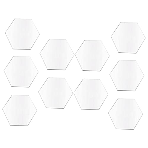WEKAMOS 10 Stück Hochtransparente Acrylplatten für DIY Graffiti Karten Hexagon Formen Leichte Bastelmaterialien für Gestalten und Kartenbastelsets WEKAMOS 10 Stück Hochtransparente Acrylplatten für DIY Graffiti Karten Hexagon Formen Leichte Bastelmaterialien für Gestalten und Kartenbastelsets von WEKAMOS