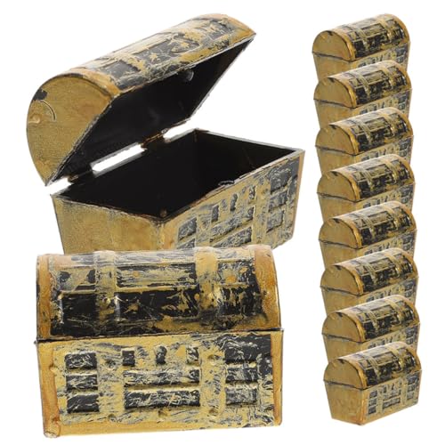 WEKAMOS 10 Stück Miniatur Schatzkiste Vintage Piraten Schmuckbox für Tischdeko Dekorative Accessoires für Partys und Mini Szenen für Kindergeburtstage und WEKAMOS 10 Stück Miniatur Schatzkiste Vintage Piraten Schmuckbox für Tischdeko Dekorative Accessoires für Partys und Mini Szenen für Kindergeburtstage und von WEKAMOS