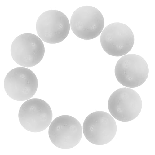 WEKAMOS 10 Stück Schaumstoffkugeln für DIY Bastelarbeiten Weiße Halbkugeln für Kreative Partydekorationen und Weihnachtsbaumschmuck WEKAMOS 10 Stück Schaumstoffkugeln für DIY Bastelarbeiten Weiße Halbkugeln für Kreative Partydekorationen und Weihnachtsbaumschmuck von WEKAMOS