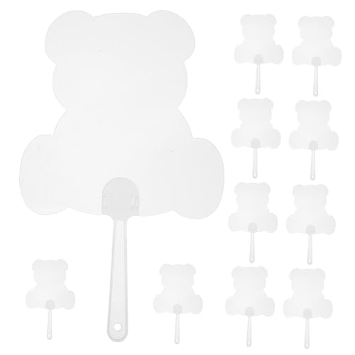 WEKAMOS 10 Stück Teiliges Diy Handfächer aus Pet Transparente Blanko Fächer zum Malen Kreative Graffiti Fächer für Bastelprojekte und Besondere Anlässe WEKAMOS 10 Stück Teiliges Diy Handfächer aus Pet Transparente Blanko Fächer zum Malen Kreative Graffiti Fächer für Bastelprojekte und Besondere Anlässe von WEKAMOS
