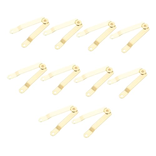 WEKAMOS 10 Stück Teiliges Goldene Dekorative Scharniere für Schmuckkästen Langlebige Möbelbeschläge mit Gleichmäßigem Öffnungs und Schließmechanismus Geeignet für Kleine Holzprojekte und WEKAMOS 10 Stück Teiliges Goldene Dekorative Scharniere für Schmuckkästen Langlebige Möbelbeschläge mit Gleichmäßigem Öffnungs und Schließmechanismus Geeignet für Kleine Holzprojekte und von WEKAMOS