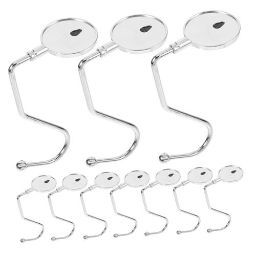 WEKAMOS 10 Stück Teiliges Handtaschenhalter Tischhaken Nagelfrei Tragbar Halt Für Schreibtisch Büro Studenten Taschen Organizer von WEKAMOS