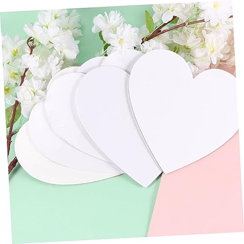 WEKAMOS 10 Stück Teiliges Herzförmige Baumwoll leinwand Maltafeln Künstler panel Für Acryl Öl Tempera Malerei Praktisch Kompakt Langlebig von WEKAMOS