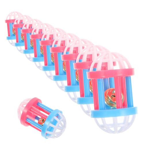 WEKAMOS 10 Stück Teiliges Kleintierspielzeug aus Verschleißfestem Beißsicherem Material mit Farbigen Glocken und Kugelspielzeugen für Hamster Meerschweinchen und Kleine Zufällige Farbe WEKAMOS 10 Stück Teiliges Kleintierspielzeug aus Verschleißfestem Beißsicherem Material mit Farbigen Glocken und Kugelspielzeugen für Hamster Meerschweinchen und Kleine Zufällige Farbe von WEKAMOS