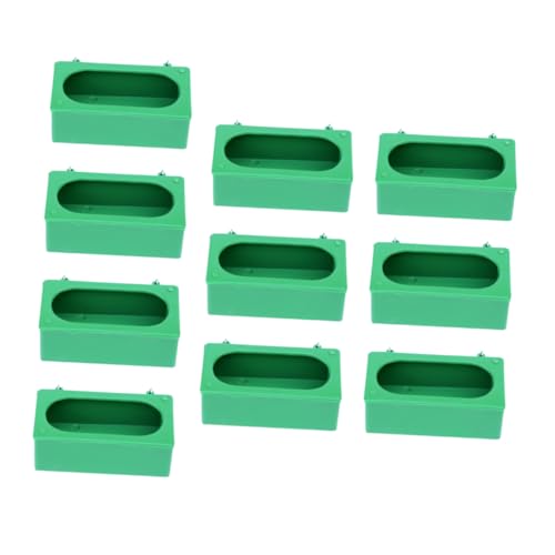 WEKAMOS 10 Stück Teiliges Vogelfutterspender Großer Hängender Futternapf aus Geruchslosem Langlebigem Material Spritzschutz Design Verhindert Verschmutzung Geeignet für Tauben von WEKAMOS