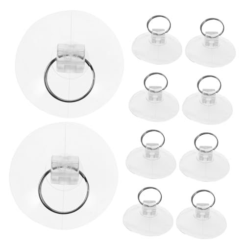 WEKAMOS 10 Stück Transparente Saugnapfhaken mit Metallring Starke Vakuumhalterung Vielseitig für Bad Küche Fenster ohne Bohren Kratzfrei Belastbar Mittelgewicht Einfache Montage WEKAMOS 10 Stück Transparente Saugnapfhaken mit Metallring Starke Vakuumhalterung Vielseitig für Bad Küche Fenster ohne Bohren Kratzfrei Belastbar Mittelgewicht Einfache Montage von WEKAMOS