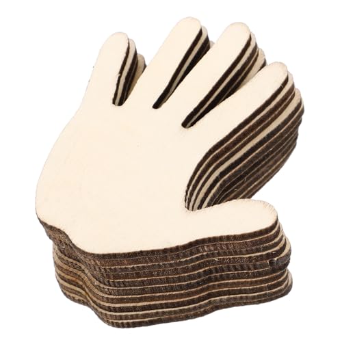 WEKAMOS 10 Stück Unbehandelte Holz Handflächen Ausschnitte für DIY Basteln zum Bemalen und Dekorieren für Hochzeiten und Partys Holz Deko Zubehör WEKAMOS 10 Stück Unbehandelte Holz Handflächen Ausschnitte für DIY Basteln zum Bemalen und Dekorieren für Hochzeiten und Partys Holz Deko Zubehör von WEKAMOS