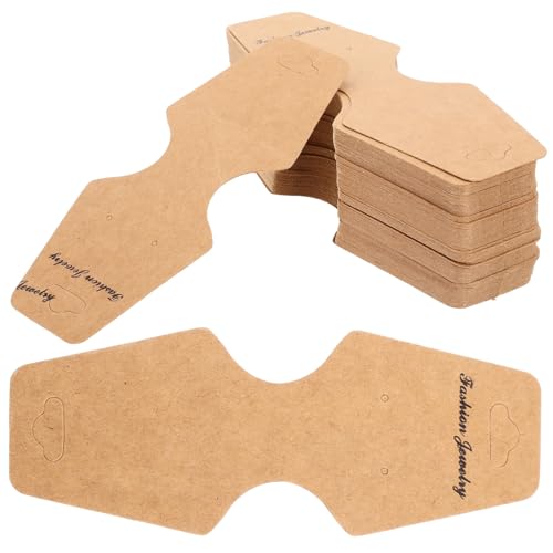 WEKAMOS 100 Stück Display Karten für Schmuck PVC Halskettenkarten Langlebig Praktisch Schmuckhalter für Halsketten Ohrringe Armbänder Verpackung Zubehör WEKAMOS 100 Stück Display Karten für Schmuck PVC Halskettenkarten Langlebig Praktisch Schmuckhalter für Halsketten Ohrringe Armbänder Verpackung Zubehör von WEKAMOS