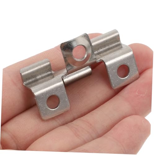 WEKAMOS 100 Stück Edelstahl Terrassenclips für Verbund und Holzdeckplatten Schmale Fuge Nut Höhe Unsichtbare Befestigung Langlebige Metallverbinder für Stabile Montage von WEKAMOS