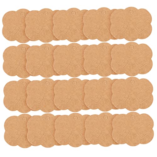 WEKAMOS 100 Stück Kraftpapier Schmuck und Haarschmuck Display Karten mit Vorgestanzten Löchern Robuste Haarschleifenhalter für Präsentation im Shop WEKAMOS 100 Stück Kraftpapier Schmuck und Haarschmuck Display Karten mit Vorgestanzten Löchern Robuste Haarschleifenhalter für Präsentation im Shop von WEKAMOS