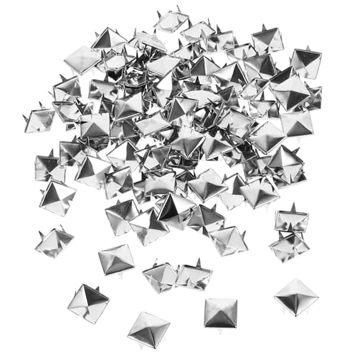 WEKAMOS 100 Stück Quadratische Claw Studs Silberne Ziernieten für DIY Kleidung Schuhe Taschen Langlebige Kratzfeste Nieten mit Glatter Oberfläche Einfach zu Befestigen WEKAMOS 100 Stück Quadratische Claw Studs Silberne Ziernieten für DIY Kleidung Schuhe Taschen Langlebige Kratzfeste Nieten mit Glatter Oberfläche Einfach zu Befestigen von WEKAMOS