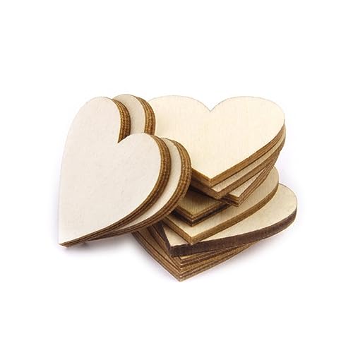 WEKAMOS 100 Stück Teiliges Holzherzen Scheiben Natürliche Holzscheiben mit Rinde Beidseitig Geschliffen zum Bemalen Dekorieren für DIY Bastelprojekte Hochzeit Scrapbooking WEKAMOS 100 Stück Teiliges Holzherzen Scheiben Natürliche Holzscheiben mit Rinde Beidseitig Geschliffen zum Bemalen Dekorieren für DIY Bastelprojekte Hochzeit Scrapbooking von WEKAMOS